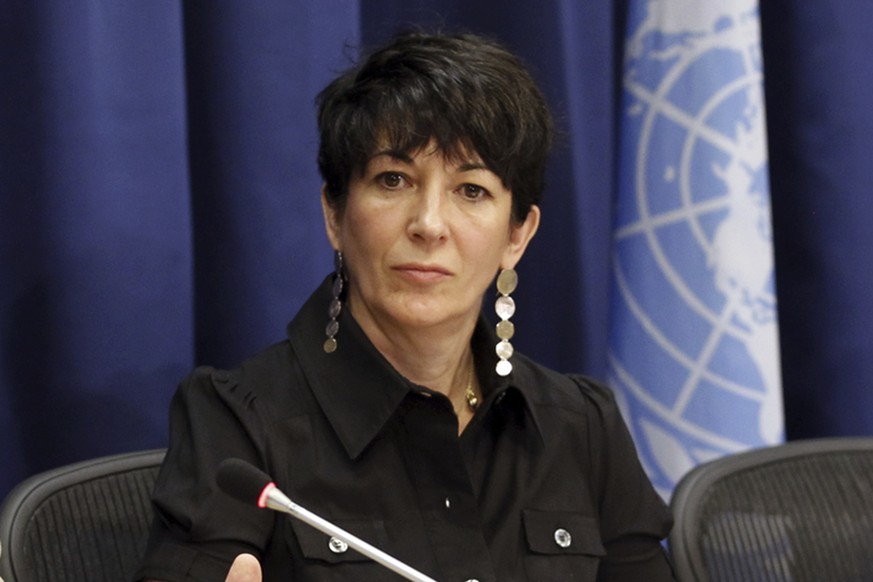 FILE �?? In this June 25, 2013 file photo, Ghislaine Maxwell, founder of the TerraMar Project, attends a press conference on the Issue of Oceans in Sustainable Development Goals, at United Nations hea ...