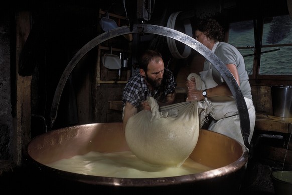 Fromagerie fribourgeoise dans la région de la Gruyère