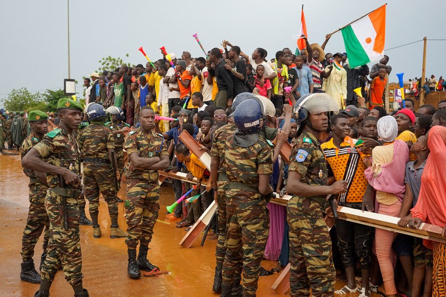 Des manifestations ont régulièrement lieu à Niamey pour demander le départ des Français.