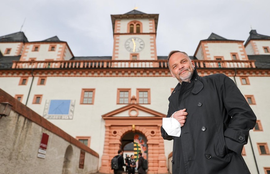 01.04.2021, Sachsen, Augustusburg: Dirk Neubauer (SPD), B