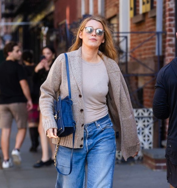 NEW YORK, NEW YORK - OCTOBER 26: Blake Lively is seen in the West Village on October 26, 2023 in New York City. (Photo by Gotham/GC Images)