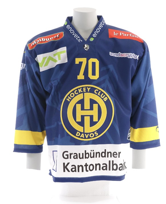 National-League-Saison 2025/26: Die Trikots des HC Ajoie.