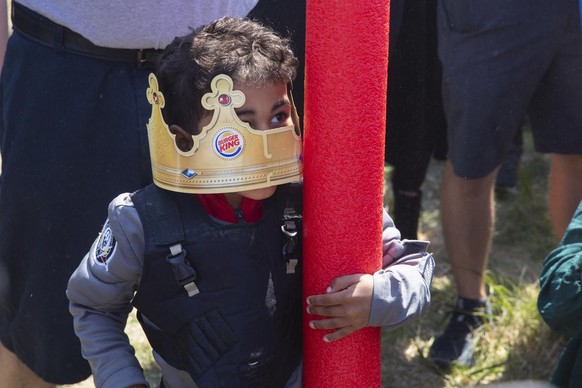 Lincoln native four-year-old Joshua Vinson Jr. is crowned the ultimate Josh on Saturday, April 24, 2021, in Lincoln, Neb. What started as a mid-pandemic joke took on life Saturday, as a mixed bag of i ...