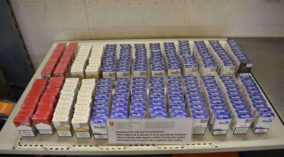 Plus de 6200 cigarettes de contrebande saisies à Sankt Margrethen en 2024.