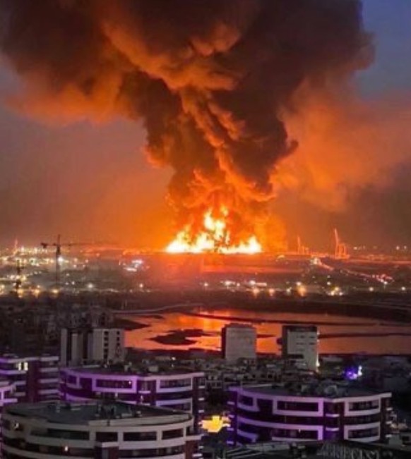 La photo modifiée de l'aéroport d'Erbil.