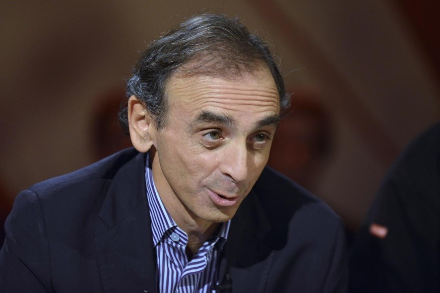 Eric Zemmour lors de l&#039;emission Infrarouge sur la RTS 1 animee par Esther Mamarbachi, intitulee &quot;Alors Monsieur Zemmour, c&#039;etait mieux avant?&quot;. Le celebre polemiste franc