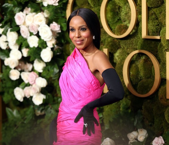 BEVERLY HILLS, CALIFORNIA - JANUARY 05: Kerry Washington attends the 82nd Annual Golden Globe Awards at The Beverly Hilton on January 05, 2025 in Beverly Hills, California. (Photo by Matt Winkelmeyer/ ...