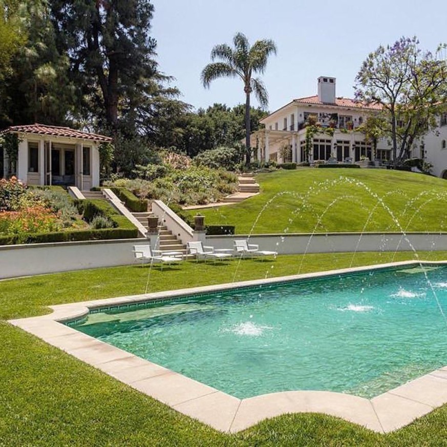 L'intérieur de la maison d'Angelina Jolie, qu'elle vient de vendre pour près de 25 millions dollars, à Los Angeles.