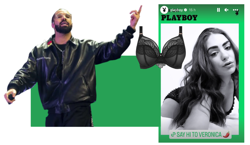 Drake renifle son soutien-gorge, Veronica Coreia finit dans Playboy