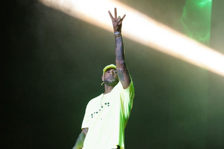 PARIS, FRANCE - JUNE 01: Booba performs at We Love Green Festival on June 1, 2019 in Paris, France. (Photo by David Wolff - Patrick/Redferns)