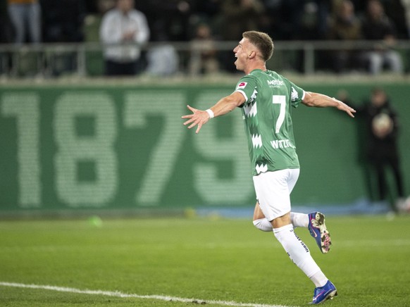 Witzig heureux après son but