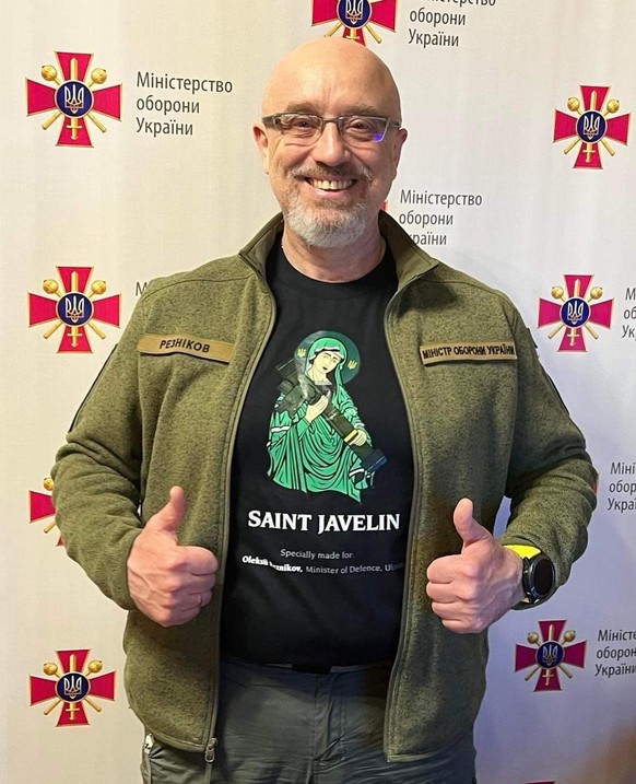Le ministre de la Défense ukrainien Oleksiy Reznikov est un gros fan de Saint-Javelin.