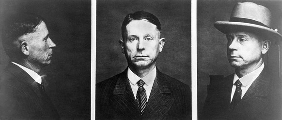 (Eingeschränkte Rechte für bestimmte redaktionelle Kunden in Deutschland. Limited rights for specific editorial clients in Germany.) Kuerten, Peter1883-1931Serienmoerder, DAufnahmen der Mordkommission ...