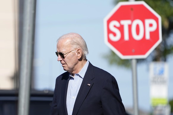 President Joe Biden leaves St. Edmond Catholic Church in Rehoboth Beach, Del., Saturday, June 1, 2024. (AP Photo/Susan Walsh)
Joe Biden