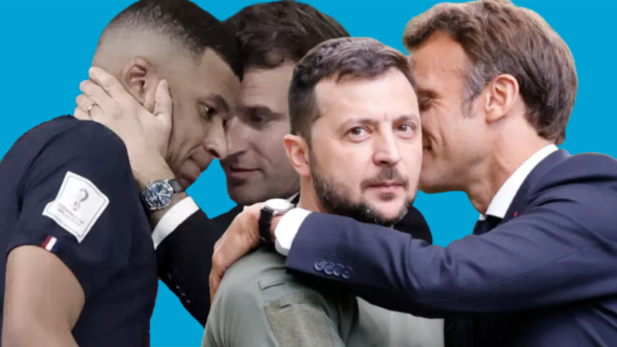 Emmanuel Macron, président câlin