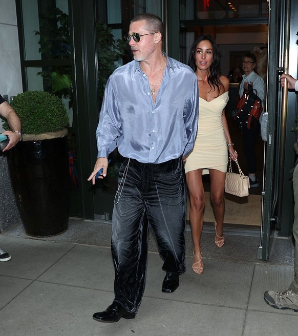 Brad Pitt et Ines de Ramon le 13 juin à New York