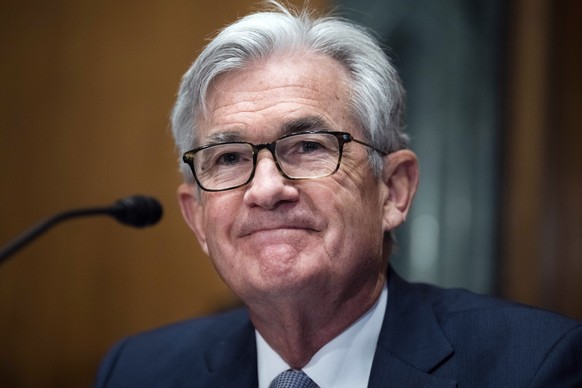 FILE- Federal Reserve Chairman Jerome Powell testifies before the Senate Banking Committee hearing, on March 3, 2022 on Capitol Hill in Washington. The Senate Banking Committee approved Powell&#039;s  ...