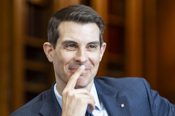 KEYPIX - Thierry Burkart, FDP-AG, an der Sommersession der Eidgenoessischen Raete, am Dienstag, 3. Juni 2025 im Staenderat in Bern. (KEYSTONE/Til Buergy)