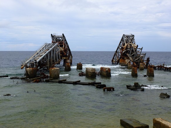 Ancien port de phosphate à Nauru