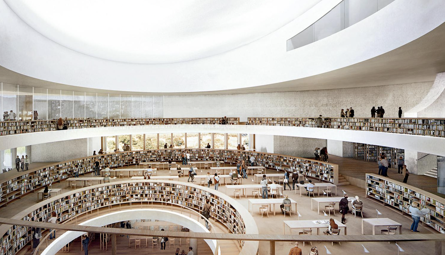 La Bibliothèque nationale d'Israël abritera plus de quatre millions de livres.
