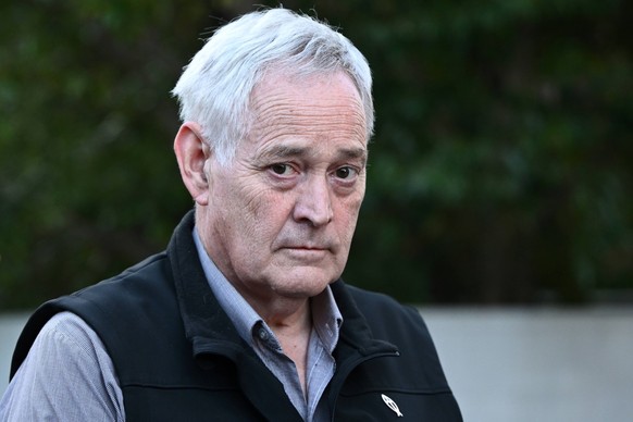 ERIN PATTERSON COURT, Ian Wilkinson leaves at a Supreme Court sitting at the Latrobe Valley Courts in Morwell, Victoria, Tuesday, May 6, 2025. NO ARCHIVING MORWELL VICTORIA AUSTRALIA PUBLICATIONxNOTxI ...