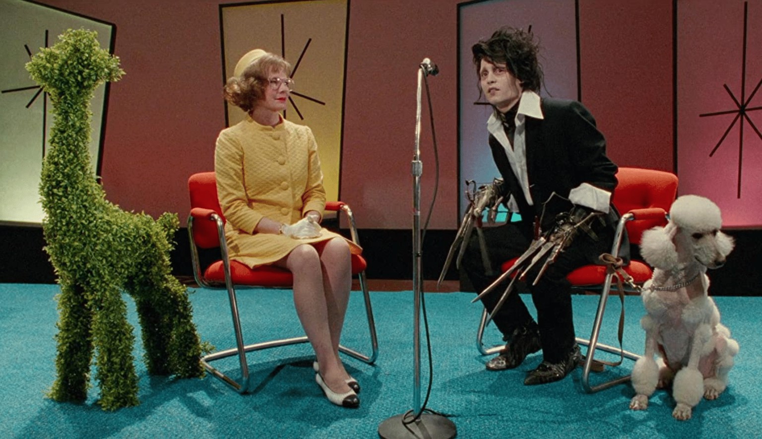 Johnny Depp dans Edward aux mains d&#039;argent de Tim Burton.