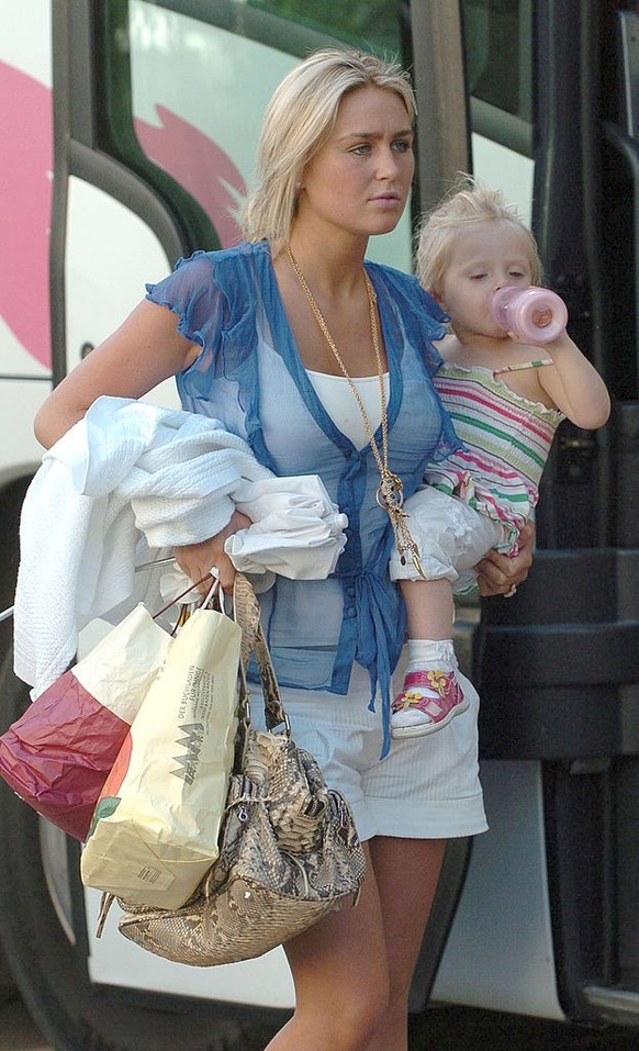 Alex Curran during England Football Team Sightings in Baden-Baden - June 29, 2006 in Baden-Baden, Germany. (Photo by David Lodge/FilmMagic)