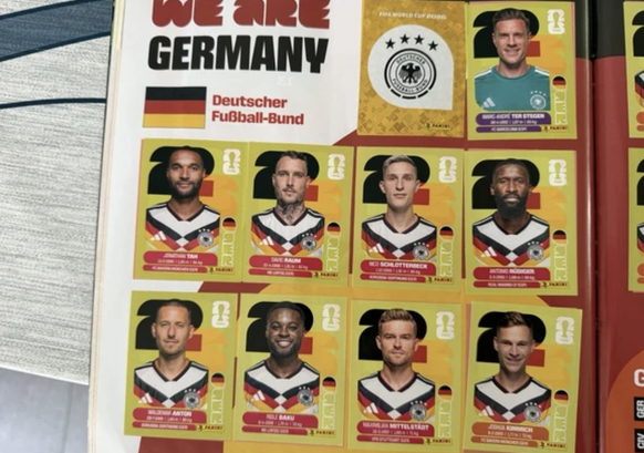 L’équipe d’Allemagne est au complet.