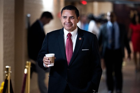 UNITED STATES - JUNE 8: Rep. Henry Cuellar, D-Texas, is seen after a meeting of the House Democratic Caucus in the U.S. Capitol on Wednesday, June 8, 2022. (Tom Williams/CQ-Roll Call, Inc via Getty Im ...