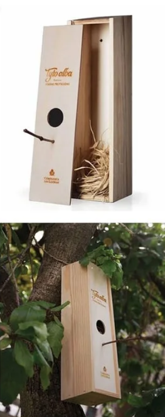 Weinbox - Bastel Idee- Vogelhaus