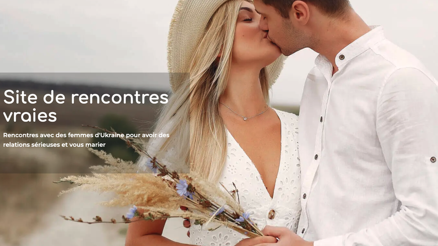 Cette agence française propose des rencontres avec des femmes ukrainiennes. Elle affirme être active en Suisse.