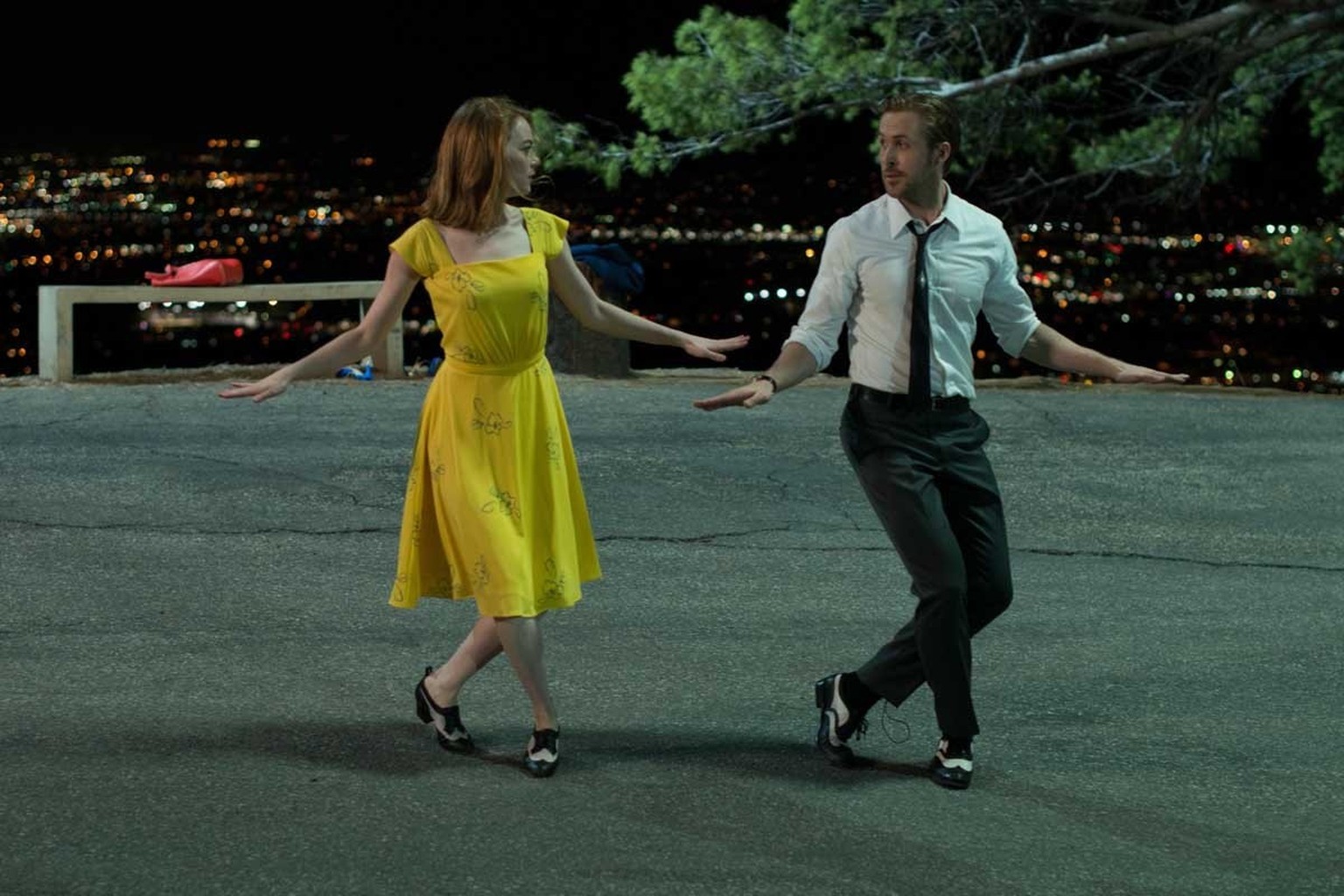 Emma Stone et Ryan Gosling dans La La Land (2016)