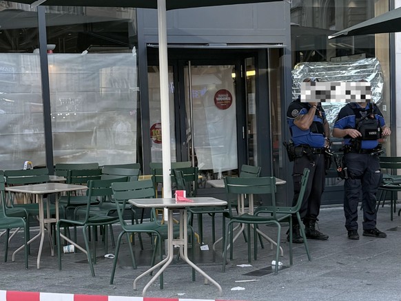 Le McDonald's de la Saint-Laurent à Lausanne (VD) est barricadé mercredi 26 août 2026.