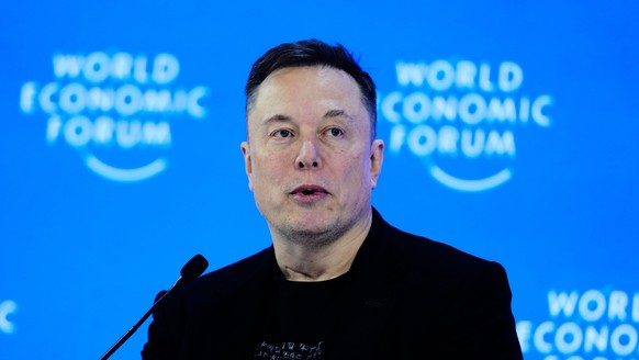 FILE - Elon Musk attends the annual meeting of the World Economic Forum in Davos, Switzerland, Jan. 22, 2026. (AP Photo/Markus Schreiber, File)
Elon Musk