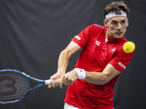 Marc-Andrea Hüsler dispute le dernier tournoi de sa carrière à Zoug.