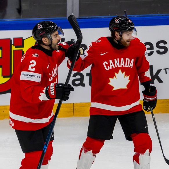 Connor Brown (à droite) a inscrit le "game winning goal" du Canada vendredi