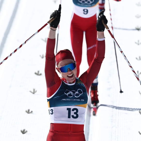 La joie de Nadja Kälin, improbable 3e du 50 km