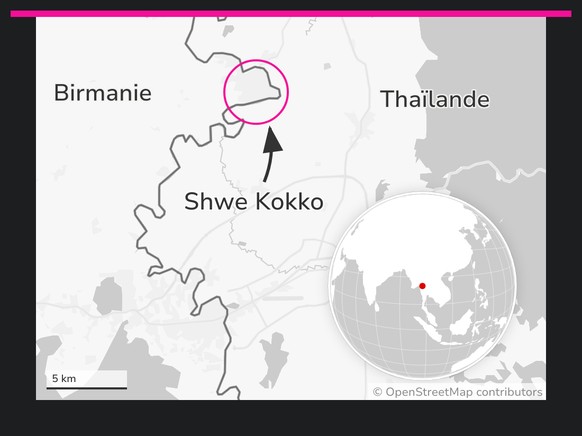 Shwe Kokko Myaing (en birman : ရွှေကုက္ကိုမြိုင် ; littéralement : forêt d&#039;arbres à pluie dorés), communément appelée Shwe Kokko (en birman : ရွှေကုက္ကို), est une ville du district de Myawaddy,  ...