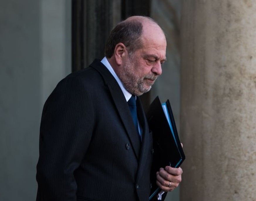 Eric Dupond-Moretti, Minister of Justice, is leaving the Elysee Palace at the end of the Council of Ministers&#039; meeting in Paris, France, on November 22, 2023. (Photo by Andrea Savorani Neri/NurPh ...