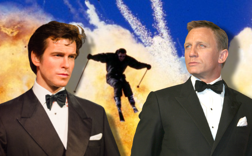 James Bond sait tout faire, y compris sauter d'une montagne en feu. 