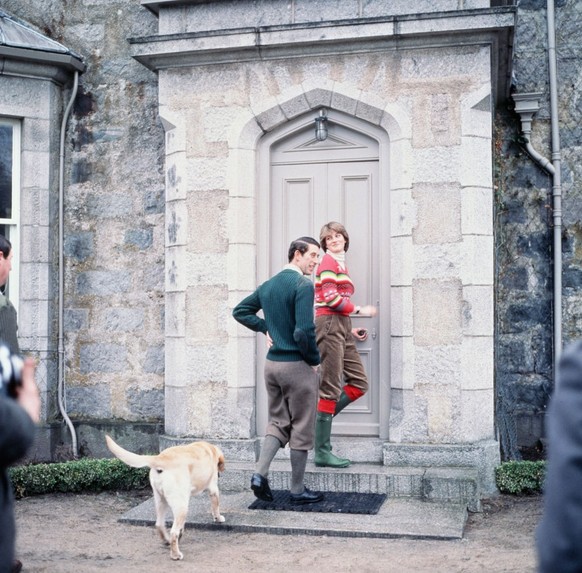 Prince Charles and Lady Diana Spencer at Balmoral Castle, Aberdeenshire, Scotland, 6th May 1981. (Photo by Mirrorpix/Getty Images)