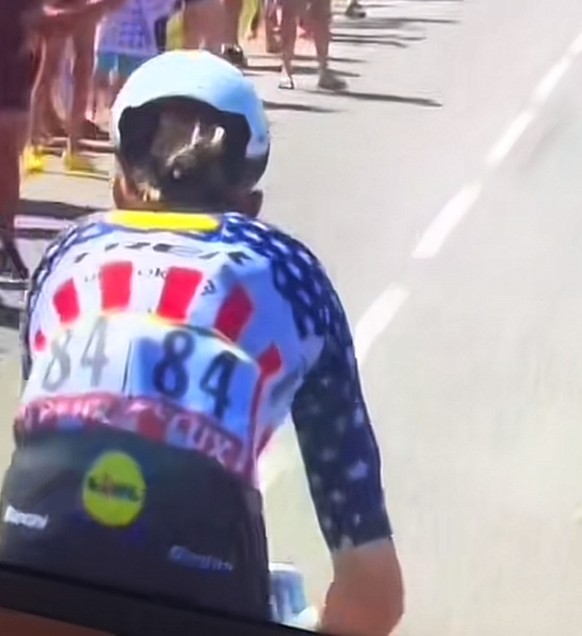 Quinn Simmons buvait du Monster lors de la 11e étape du Tour de France.
