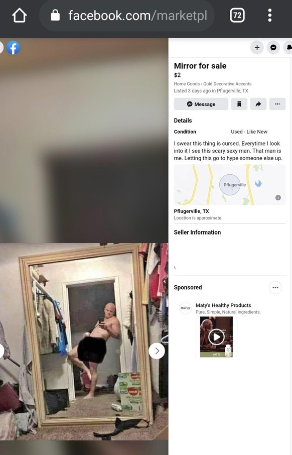 Lustige Artikel auf Facebook Marketplace
