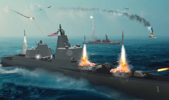 La future classe Trump doit embarquer des canons électromagnétiques de type railgun ainsi que plus de cent silos destinés à des missiles hypersoniques, afin d’offrir une puissance de frappe présentée  ...