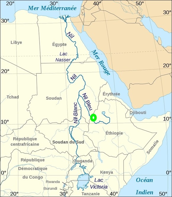 Le GERD, grand barrage en Ethiopie et à la source d&#039;un potentiel conflit entre l&#039;Ethiopie, l&#039;Egypte et le Soudan
