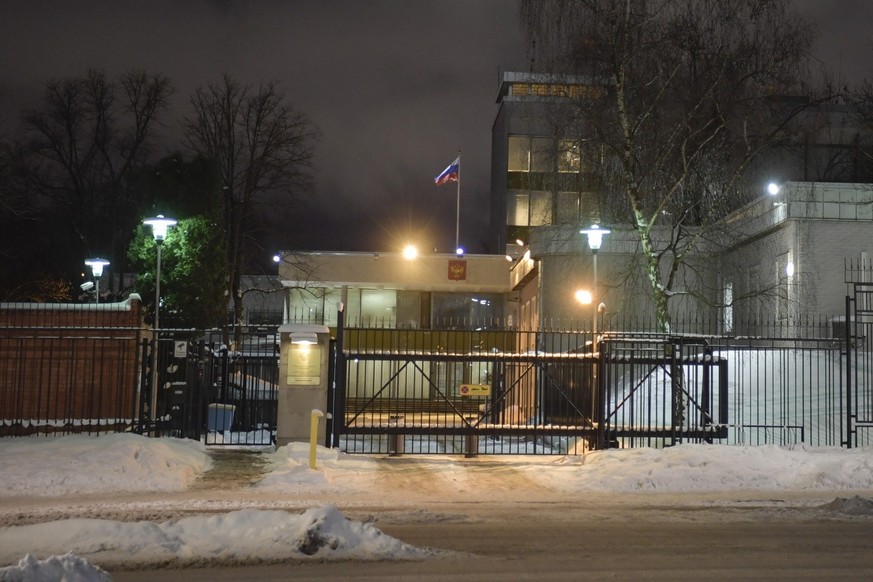 L'ambassade russe à Stockholm.