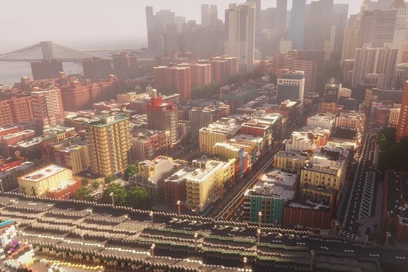 Représentation de New-York sur Minecraft