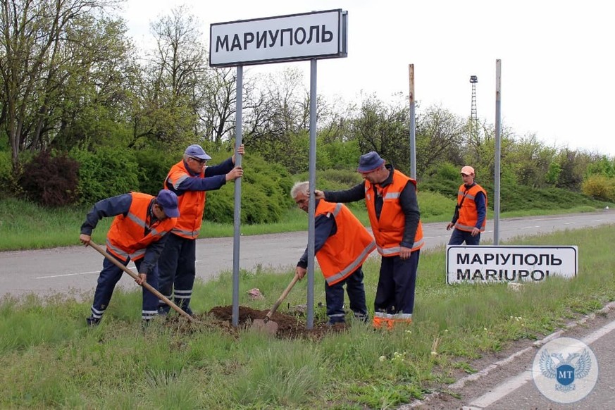 A Marioupol, plus moyen de chercher sa route en ukrainien ou en anglais.