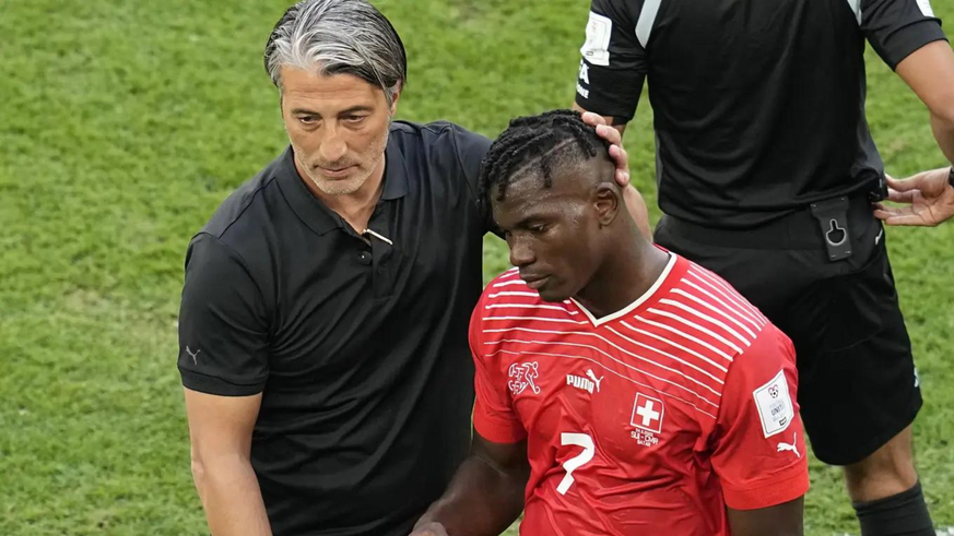 Breel Embolo et son sélectionneur Murat Yakin