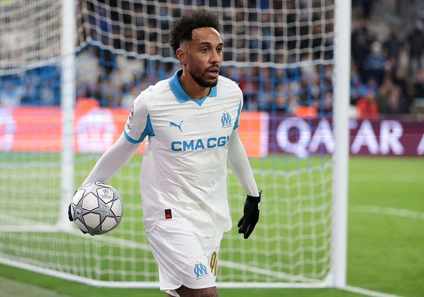 MARSEILLE, FRANCE - JANUARY 21: Pierre-Emerick Aubameyang of Marseille during the UEFA Champions League 2025/26 League Phase MD7 football match between Olympique de Marseille (OM) and Liverpool FC at  ...